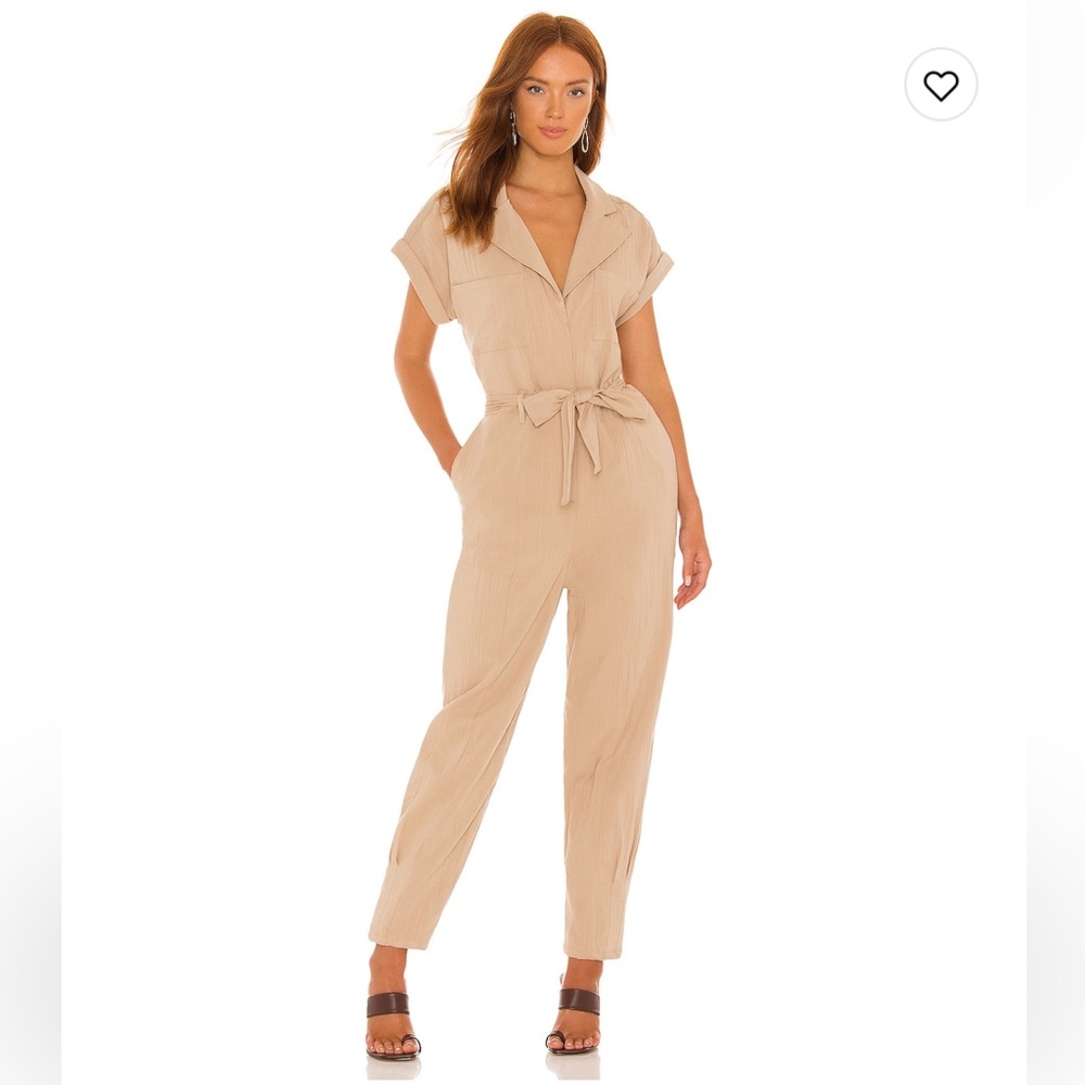 Lovers and Friends Whitney Jumpsuit in Natural XS
